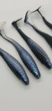 5 Fishing Tackle Shad Swimbait Paddle Tail 5 inch Ribbed Soft Plastic Bait