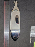 9" Flutter Spoon 4.5 oz 4 Pack Mixed Stripped Bass 2 Chartreuse and 2 Glow