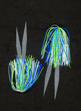 Silicone Fishing Skirt 4"in/10 cm Glow Tails Fishing Lure Teaser Micro Tackle DY