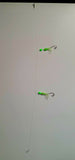 2.5" Green Glow B2 Squid Hi-Lo Rig