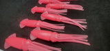 Fishing Squid Bulb Teaser Skirt 5" in / 13 cm Octopus Soft Glow Fluke Jig 10 Pc