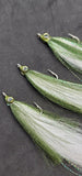 3 Fishing Teasers 2/0 Hooks Flies Fluke Flounder Striper Sea Bass Bait Rig Lure