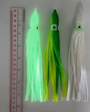 Hoochie Squid Fishing Tackle Green 7.5" 19cm Trolling Terminal Tackle TunaMarlin