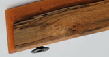 Epoxy Resin Double Corner Shelf and Matching Shelf Bronze Amber Color Gas Pipe