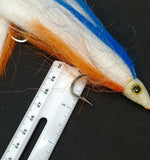 2 Fishing Teasers 5/0 Hooks Flies Fluke Flounder Striper Sea Bass Bait Rig Lure