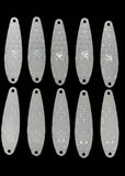 3" Fishing Spoon Hex Pattern