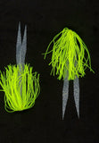 Silicone Fishing Skirt 4"in/10 cm Glow Tails Fishing Lure Teaser Micro Tackle DY