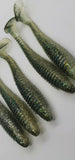 5 Fishing Tackle Shad Swimbait Paddle Tail 5 inch Ribbed Soft Plastic Bait