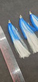 3 Fishing Teasers 5/0 Hooks Flies Fluke Flounder Striper Sea Bass Bait Rig Lure