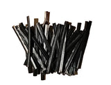 2" In Black Pre Cut 5 Cm Length Twist Bread Ties Wrapper Sealer Custom Made&Size