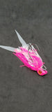 Fishing Teaser Flies Tackle Saltwater 3/8  6/0 Mustad Hook Silicone Skirt 4 Pack - M3Tackle 