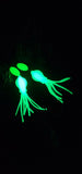2.5" Green Glow B2 Squid Hi-Lo Rig