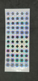 15mm Silver Reflective 2D Flat Stick-On Fishing Lure Eyes Tackle Craft 75 Piece