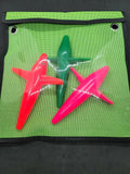 Offshore Lure Bag Fishing Tackle 12x12 Green Mesh and Clear Vinyl Washable Tuna