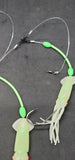 Deep Drop Bottom Fishing Rig Glow Tile Rose Snapper Cod Grouper Golden Blue