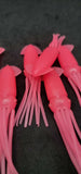 Fishing Squid Bulb Teaser Skirt 5" in / 13 cm Octopus Soft Glow Fluke Jig 10 Pc