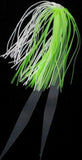 Silicone Fishing Skirt 4" w/ Glow Tails Fishing Lure Rig Teaser Micro Tackle 10