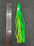 Hoochie Squid Fishing Tackle Green 9in/23cm Trolling Terminal Tackle Tuna Marlin