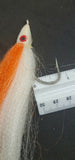2 Fishing Teasers 5/0 Hooks Flies Fluke Flounder Striper Sea Bass Bait Rig Lure
