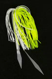 Silicone Fishing Skirt 4" w/ Glow Tails Fishing Lure Rig Teaser Micro Tackle 10