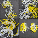 40 Silicone Fishing Skirt 4"in/10 cm Glow Tails Fishing Lure Teaser Micro Tackle