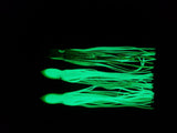 4 pcs Squid 12" in Skirt Fishing Lure Hoochie Bait Saltwater Soft Lure FREE SHIP