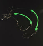 Deep Drop Bottom Fishing Rig Glow Tile Rose Snapper Cod Grouper Golden Blue 1Rig