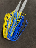 Silicone Fishing Skirt 4" in / 10 cm Glow Tails Fishing Lure Teaser Micro Tackle