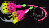 Fluke Candy Hi-Lo Rigs with 4" Chaffing Tubing