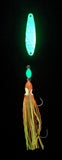 "White GLOW" Fully Rigged Spoon - M3Tackle 