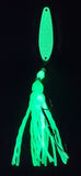 "White GLOW" Fully Rigged Spoon - M3Tackle 