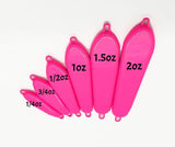 "Shocker Pink" Spoon Jig - M3Tackle 